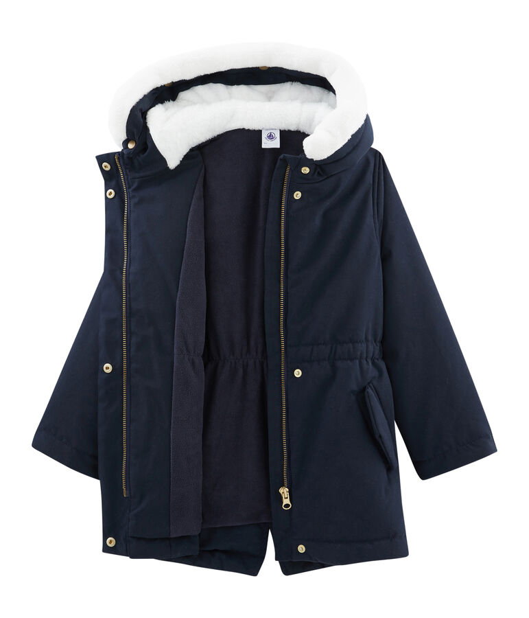 Parka enfant fille bleu