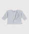 Cardigan bébé tricot point mousse en coton CO2