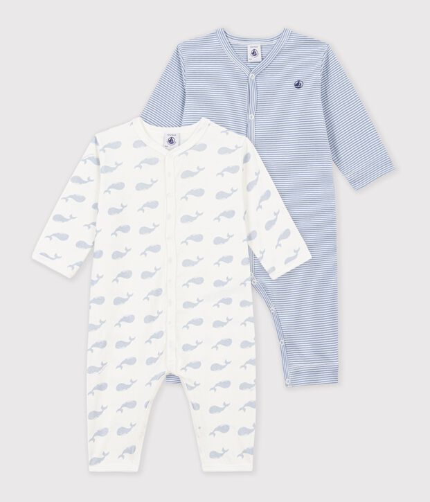 Lot de pyjamas sans pieds b&eacute;b&eacute; en coton imprim&eacute; multicouleur