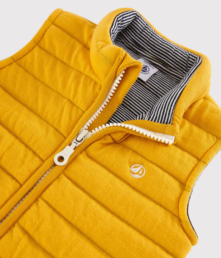 Blouson sans manches b&eacute;b&eacute; gar&ccedil;on jaune