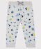Pantalon bébé garçon imprimé gris BELUGA/blanc MULTICO
