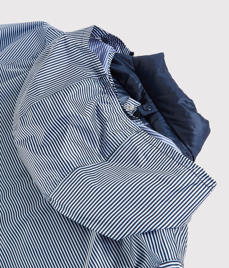 Coupe-vent 3 en 1 recycl&eacute; Femme bleu/blanc