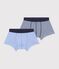 Lot de 2 boxers en coton multicouleur