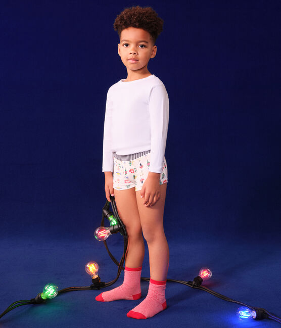 Lot de 3 boxers Noël en coton enfant variante 1