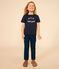 Tee-shirt en jersey léger enfant garçon bleu SMOKING/blanc MARSHMALLOW