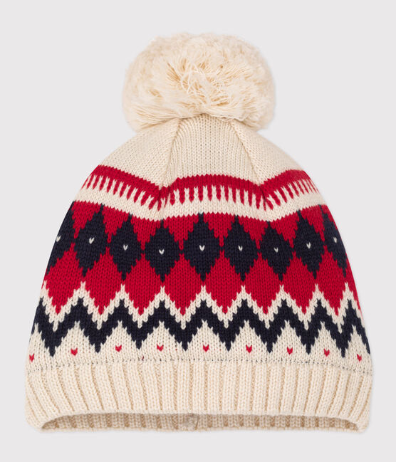 Bonnet bébé en laine blanc AVALANCHE/ MULTICO