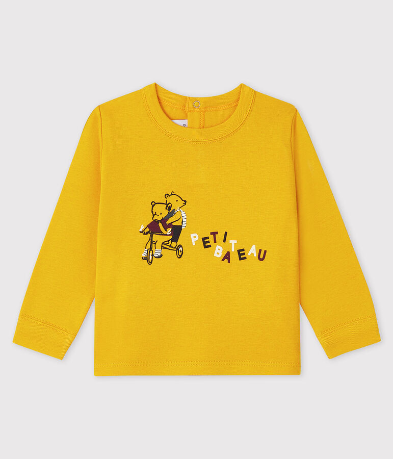 Tee-shirt b&eacute;b&eacute; gar&ccedil;on jaune BOUDOR