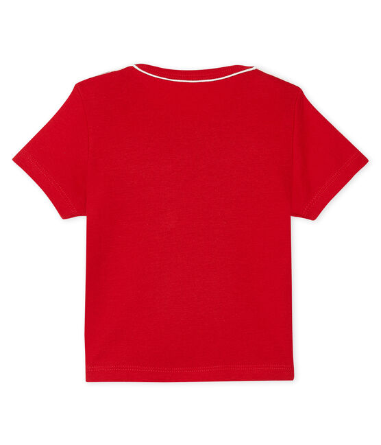 Tee shirt manches courtes bébé garçon rouge TERKUIT CN