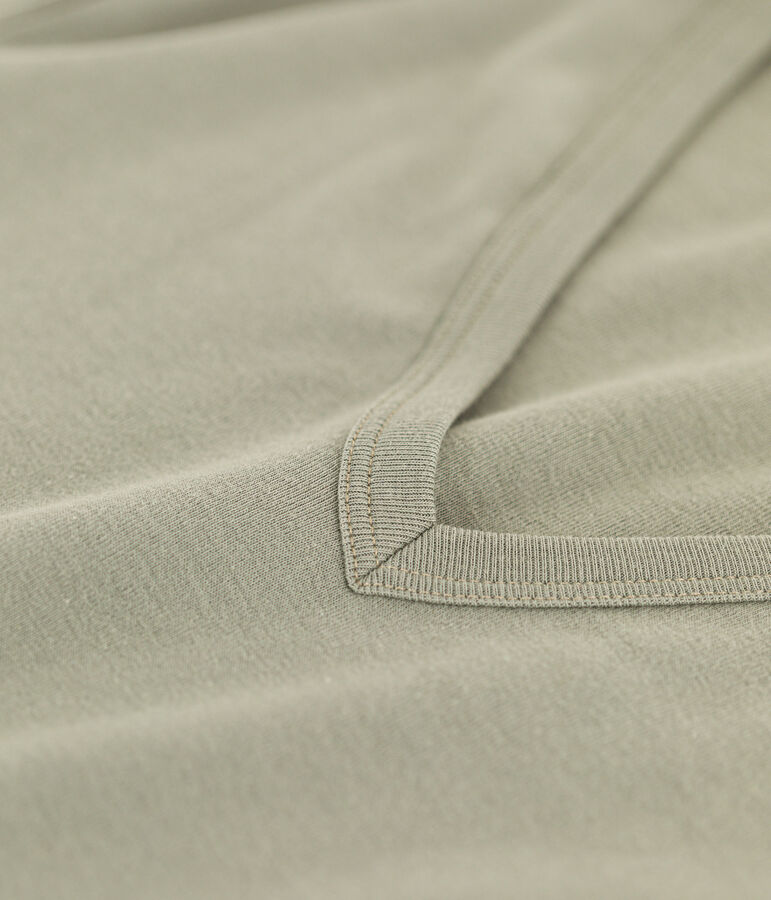 Tee-shirt L'ICONIQUE col V en coton Femme vert