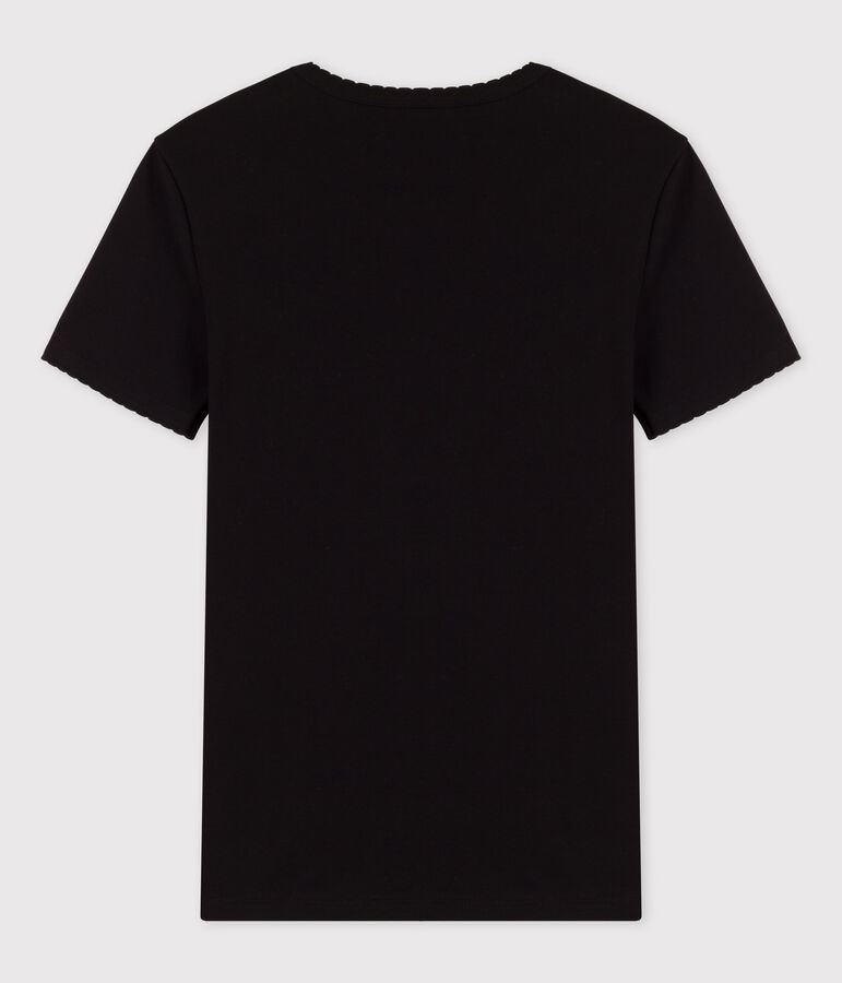 Tee-shirt L'ICONIQUE  cocotte en coton Femme noir NOIR