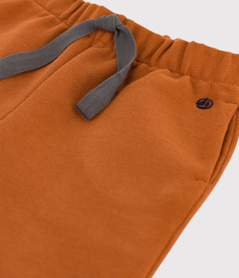 Pantalon b&eacute;b&eacute; en molleton marron ECUREUIL