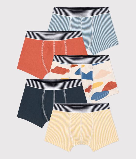 Lot de 5 boxers petit garçon en coton variante 1
