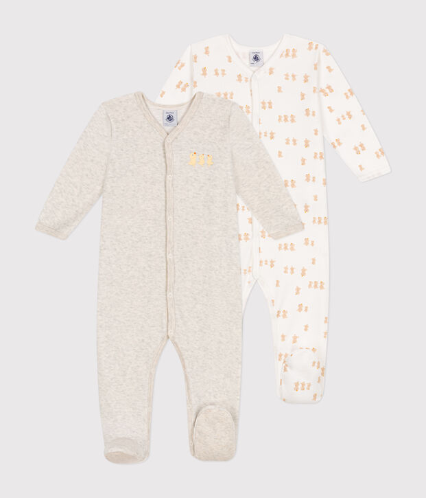 Lot de 2 pyjamas b&eacute;b&eacute; multicouleur