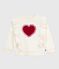 Sweatshirt enfant en coton imprimé écru MILK