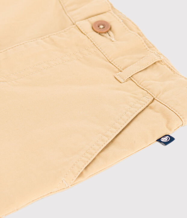 Pantalon chino enfant gar&ccedil;on beige