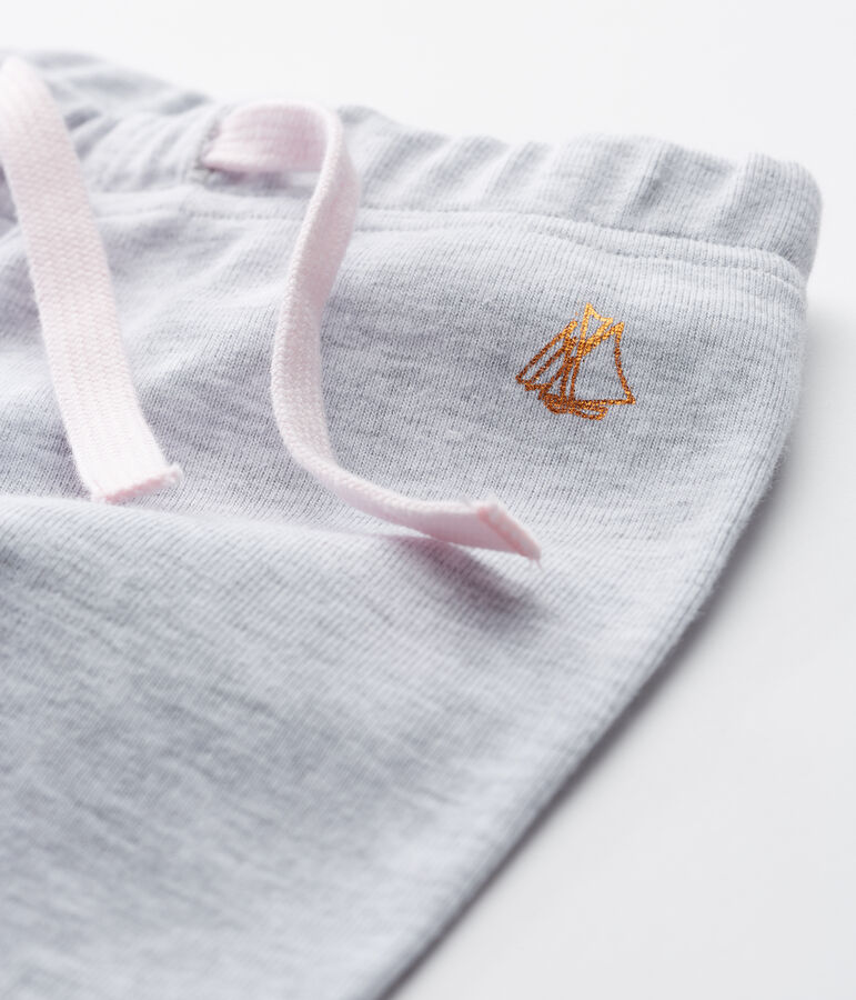 Pantalon en maille b&eacute;b&eacute; fille gris