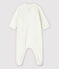 Dors-bien lapin bébé en tubique en coton biologique blanc MARSHMALLOW/blanc MULTICO