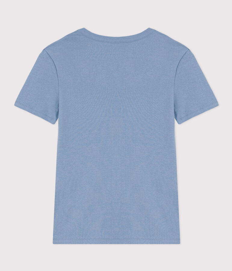 Tee-shirt L'ICONIQUE col rond en coton Femme bleu