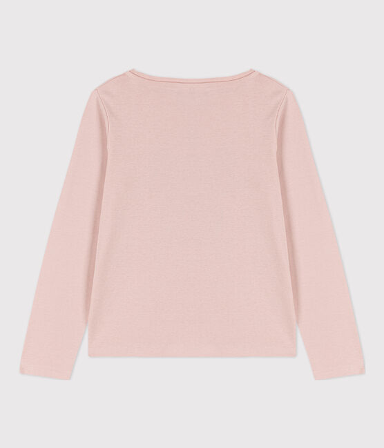Tee-shirt manches longues en coton enfant fille / garçon rose SALINE