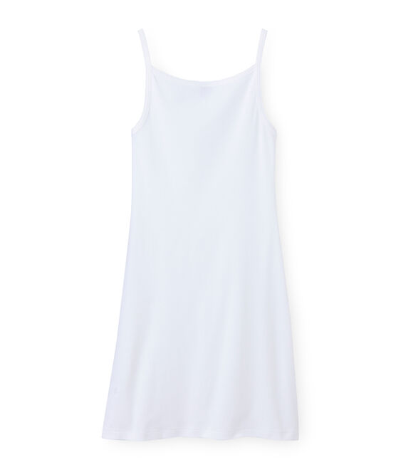 Robe sans manche femme blanc ECUME