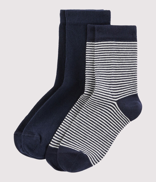 Lot de 2 paires de chaussettes enfant gar&ccedil;on multicouleur
