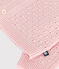 Cardigan bébé en tricot laine et coton uni rose JOLI