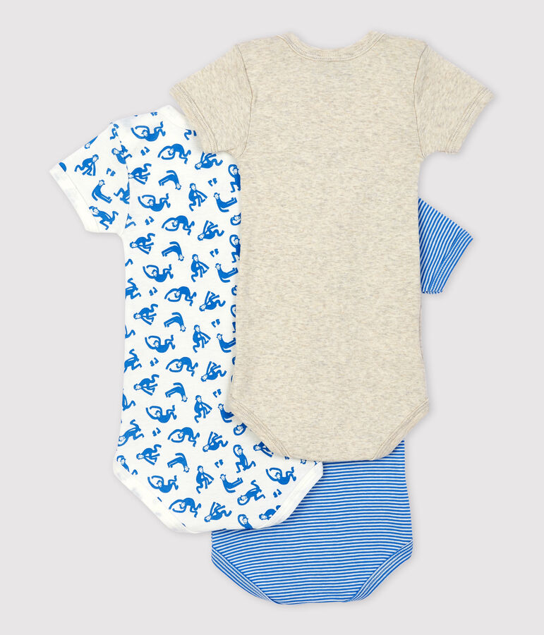 Lot de 3 bodies singes manches courtes en coton variante 1