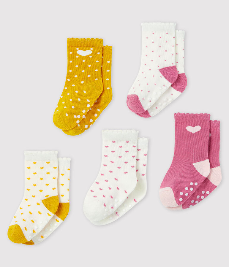 Lot de 5 paires de chaussettes b&eacute;b&eacute; multicouleur
