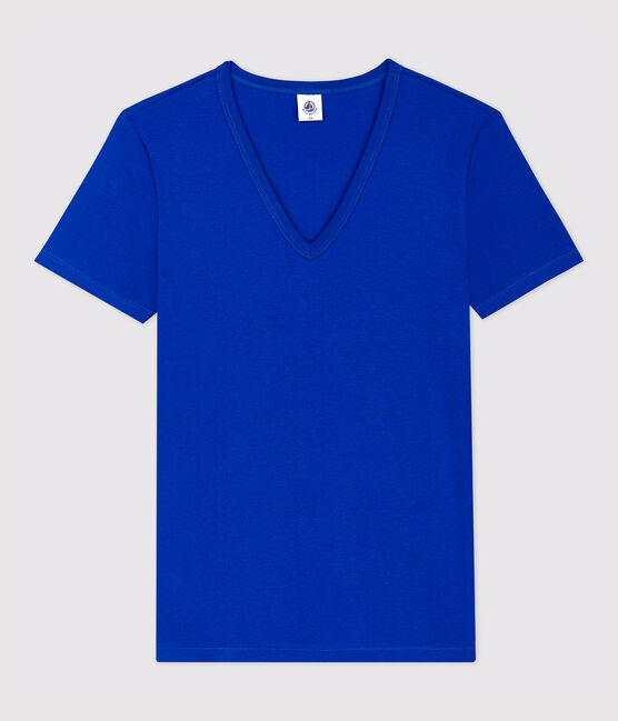 T-shirt col V iconique en coton Femme bleu SURF