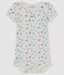 Body manches courtes bébé garçon-fille blanc MARSHMALLOW/blanc MULTICO