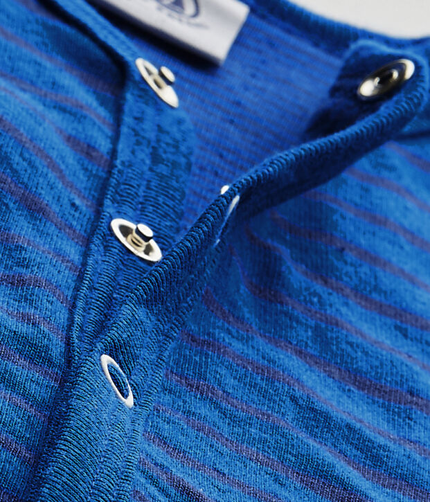 Dors bien sans pieds b&eacute;b&eacute; gar&ccedil;on bleu/bleu