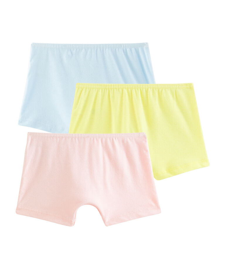 Trio de shorties petite fille multicouleur