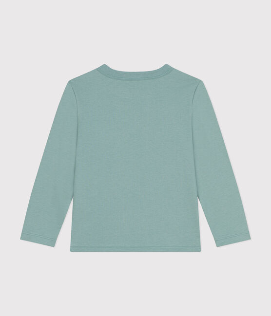 Tee-shirt manches longues en jersey fin enfant garçon vert PAUL