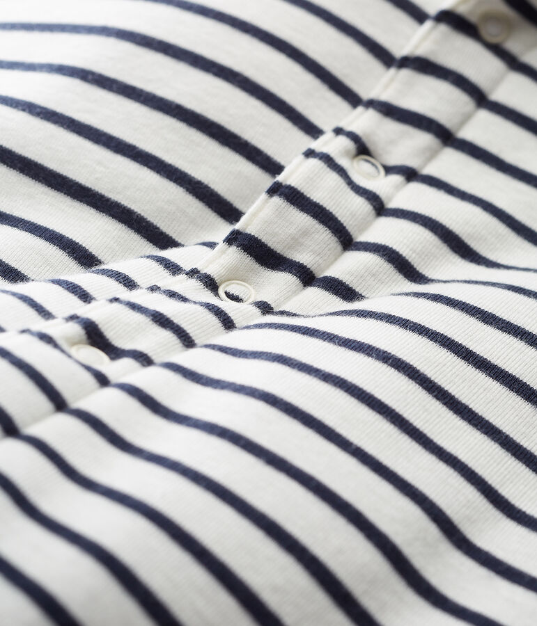 Cape iconique b&eacute;b&eacute; mixte blanc MARSHMALLOW/bleu SMOKING