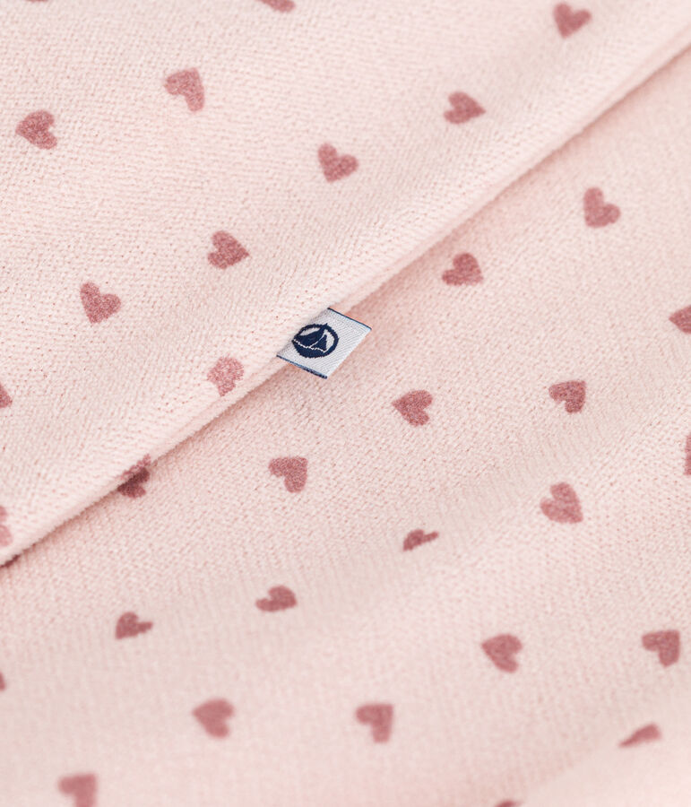 Bodyjama imprim&eacute; mini c&oelig;urs en velours b&eacute;b&eacute; rose SALINE/ ROSEWOOD