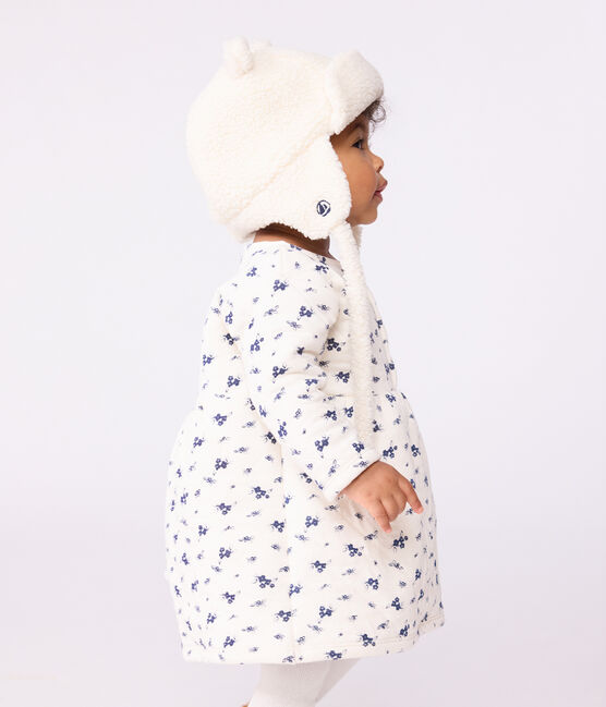 Chapka bébé en fausse fourrure doublée sherpa écru MILK