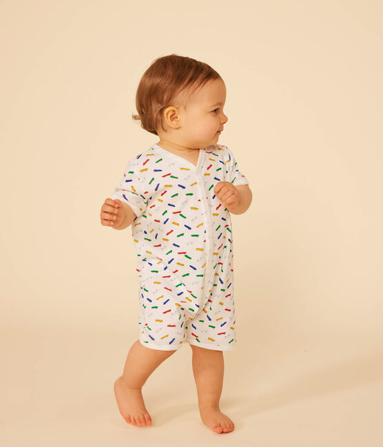 Lot de 2 combinaison courte en coton bébé variante 1