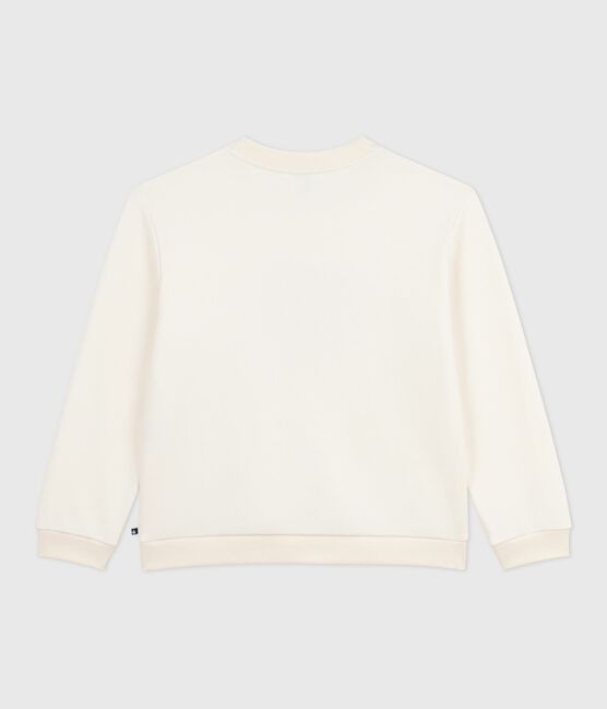 Sweatshirt femme en coton écru MILK