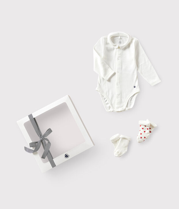 Coffret cadeau b&eacute;b&eacute; body et chaussettes multicouleur