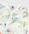 Dors-bien fleuri bébé fille en tubique blanc MARSHMALLOW/blanc MULTICO