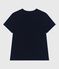Tee-shirt Femme Le Droit en coton uni bleu SMOKING