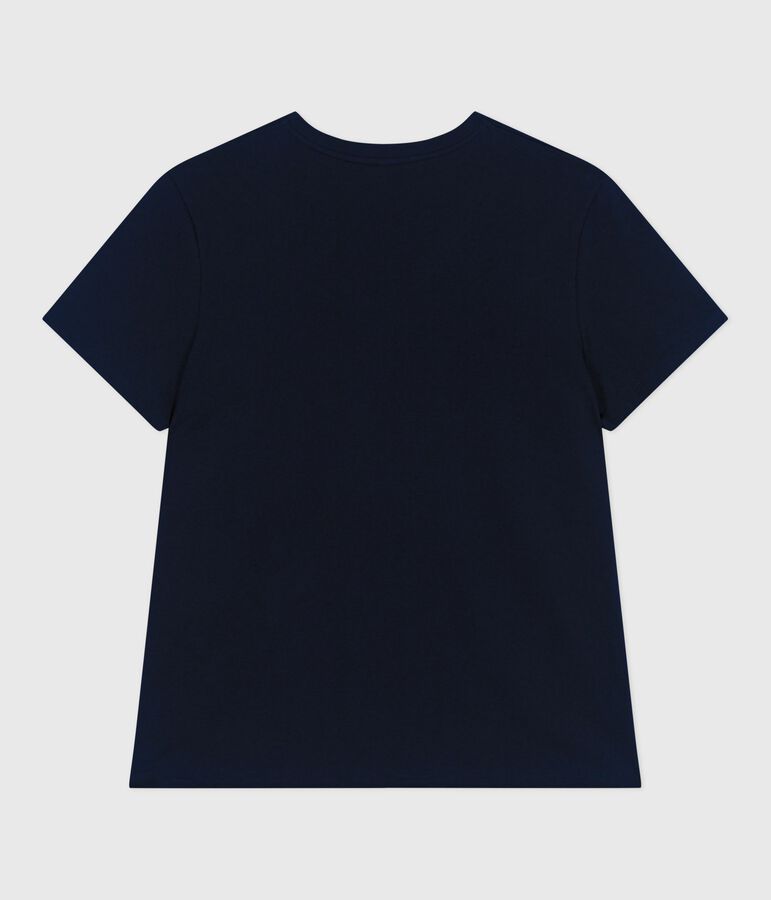 Tee-shirt Femme Le Droit en coton uni bleu SMOKING