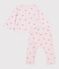 Ensemble long 2 pi&egrave;ces b&eacute;b&eacute; en coton, imprim&eacute; fleurs rose BARELY/ MULTICO
