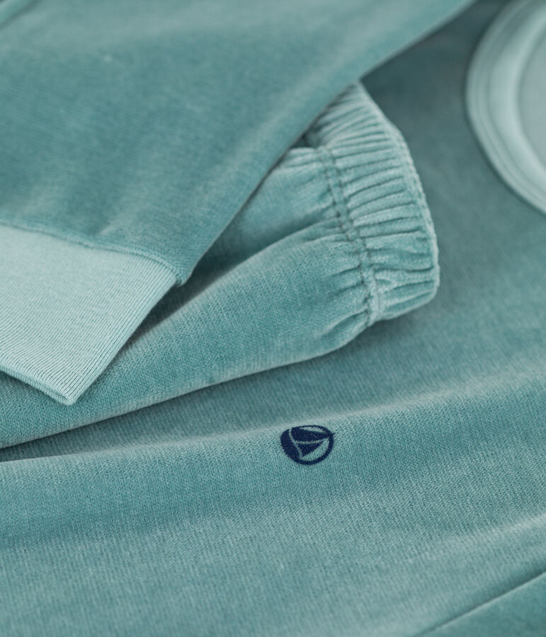 Pyjama en velours enfant mixte vert BRUT