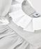 Robe enfant manches longues en flanelle unie gris FUMEE CHINE