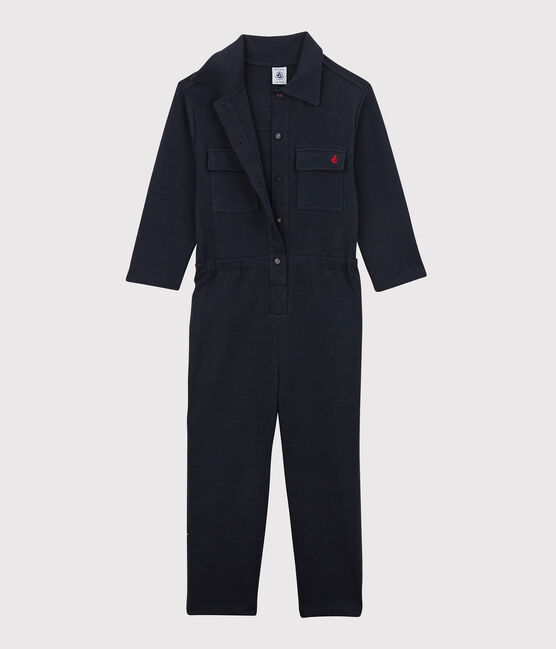 Combinaison en coton imprimée enfant fille bleu SMOKING