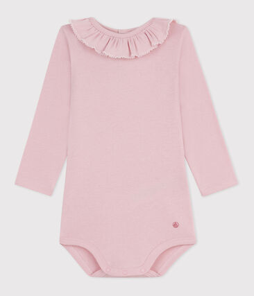 Body bébé en coton à col, uni