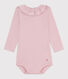 Body bébé en coton à col, uni