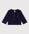 Cardigan b&eacute;b&eacute; en coton uni bleu
