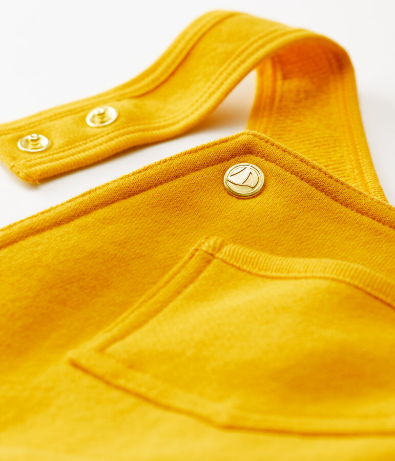 Salopette molleton b&eacute;b&eacute;. jaune BOUDOR
